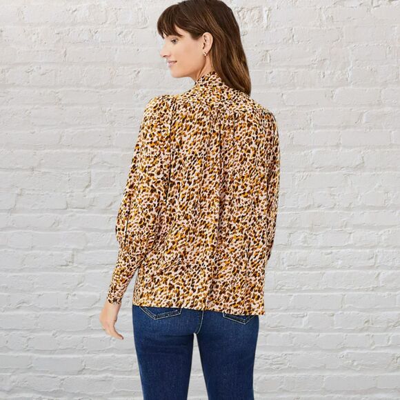 Ann Taylor Leopard Print Turtleneck Top XS - Picture 15 of 15